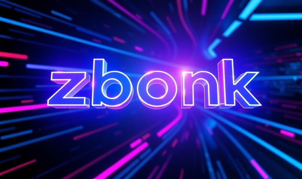 Futuristic Zbonk branding